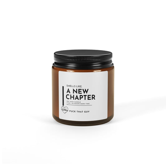 Scented Soy Candle (Multi-Size, Amber Jar)