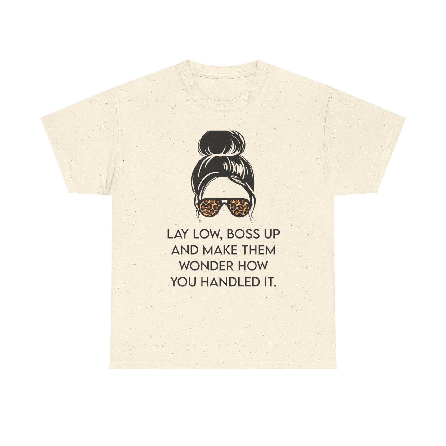 Boss Up Unisex Heavy Cotton Tee - Trendy Graphic Shirt with Empowering Quote